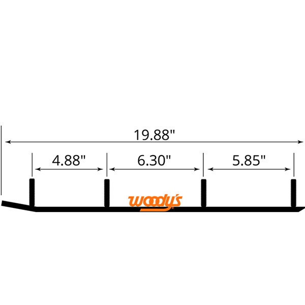WOODYS Trail Blazer IV Carbide Runner 4 Bolt - SS/Tunnelblade/Tunnelight/Tunnelwide - 463247