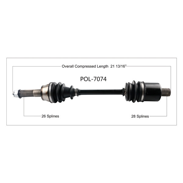 TrakMotive Complete Axle POLARIS - 216662