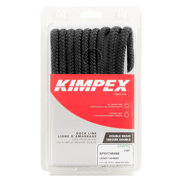 Kimpex Double Braided Dock Line 10' - 1/2" - Nylon - Double Braided - 748945