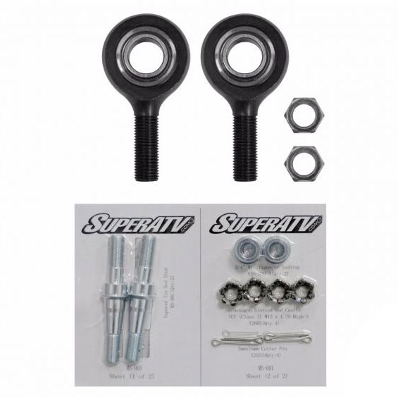 Super ATV Replacement Tie Rod End HD - 4130 Chromoly - 313287