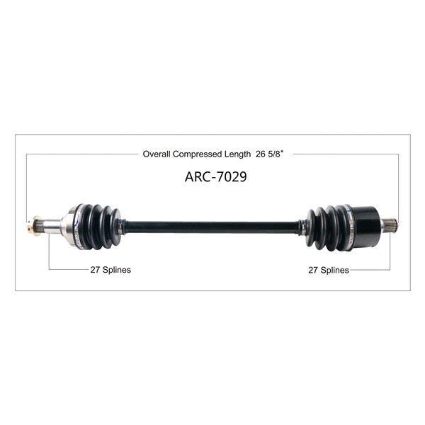 TrakMotive Complete Axle Fits Arctic cat - 216668