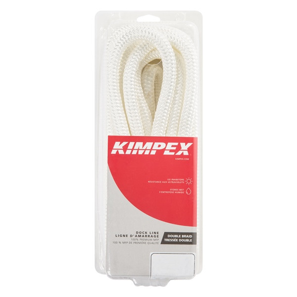 Kimpex Double Braided Dock Line 20 ft - 5/8" - Nylon - Double Braided - 748951