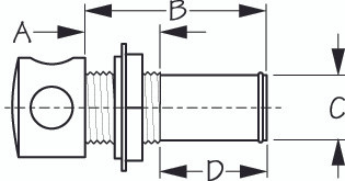 Sea Dog Nylon Gas Tank Vent Injection Molded Nylon - 702789