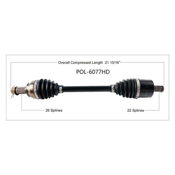 TrakMotive Complete HD Axle POLARIS - 216687