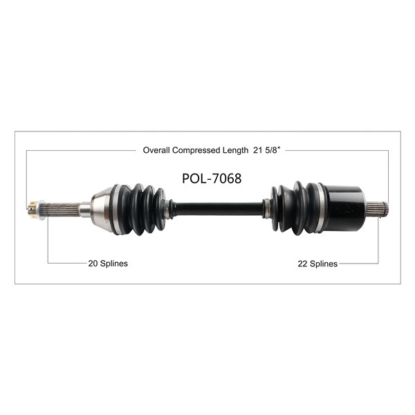 TrakMotive Complete Axle Fits Polaris - 216689