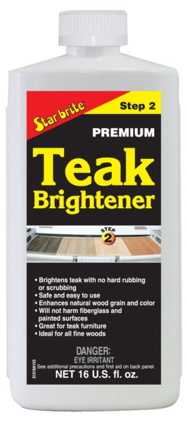 Star brite Teak Brightener Liquid - 16 oz - 781622