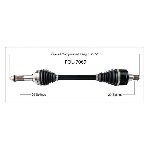 TrakMotive Complete HD Axle KAWASAKI - 216705
