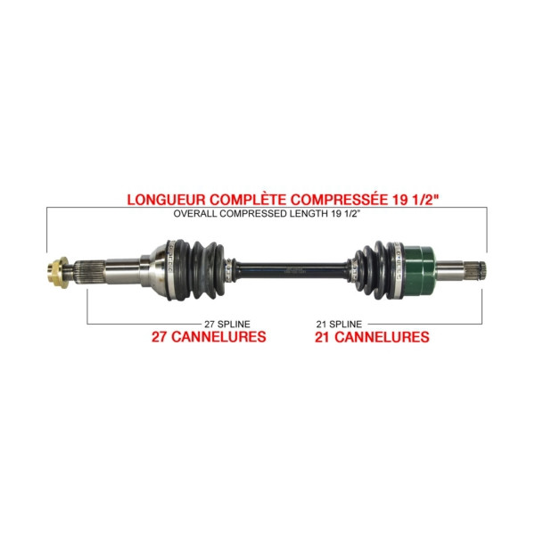 Kimpex Complete Axle YAMAHA - 416165