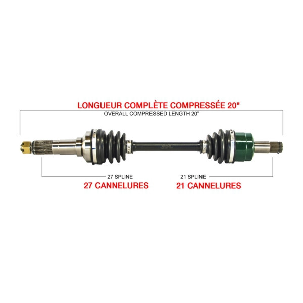 Kimpex Complete Axle Fits Yamaha - 416166
