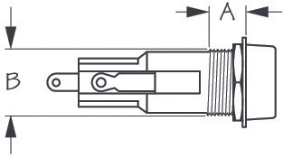 Sea Dog Fuse Holder with Push in Cap - 702821
