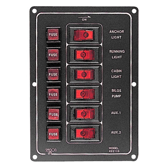 Sea Dog Aluminum Vertical Switch Panel - 702830