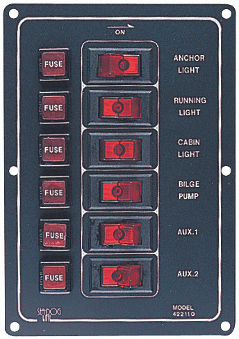 Sea Dog Aluminum Horizontal Switch Panel - 702831