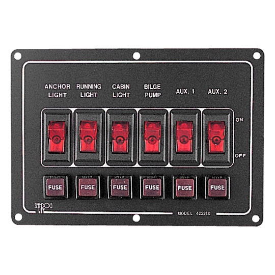 Sea Dog Aluminum Horizontal Switch Panel - 702831