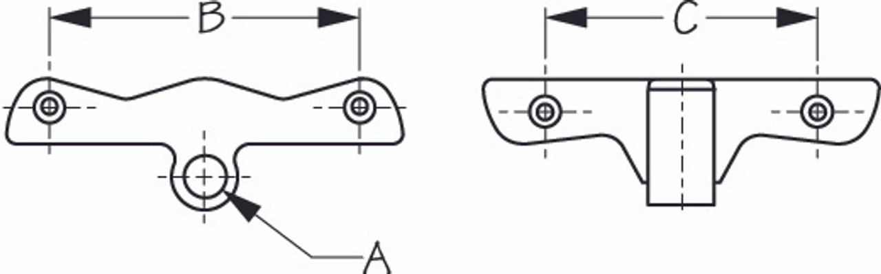 Sea Dog Oarlock Socket - 702843