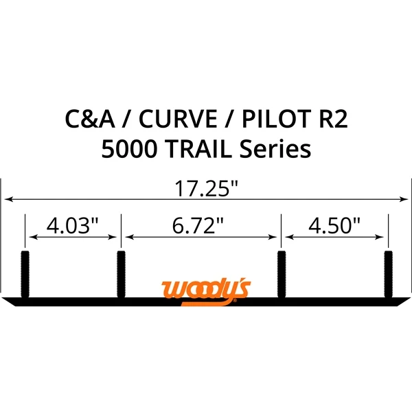 WOODYS Ace Carbide Runner XPT, Pilot R2 - ARCTIC CAT, POLARIS - 463291