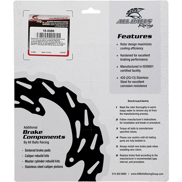 All Balls Brake Rotor CAN-AM (BRP) - Front, Rear - 337949