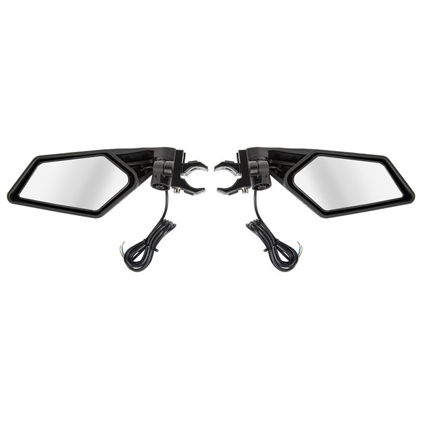 Kimpex Sideview Mirror with Light 1.5"-2" Clamp-On - 283010