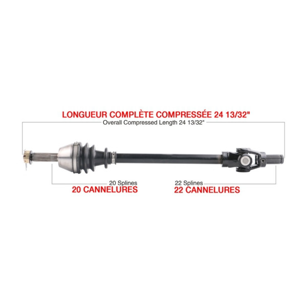Kimpex Complete Axle Fits Polaris - 416252