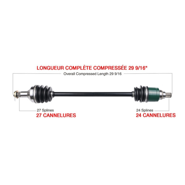 Kimpex Complete Axle Fits Arctic cat - 416283