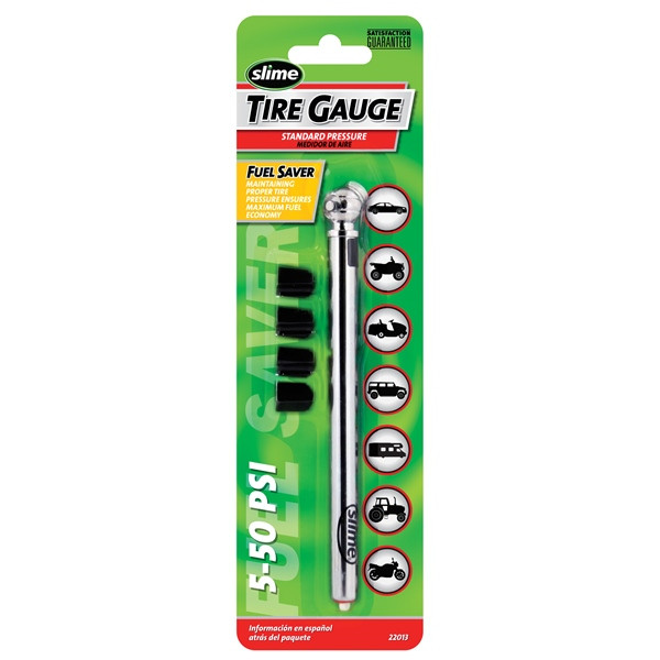 SLIME 5-50 PSI Pencil Gauge Tire Gauge - 071410
