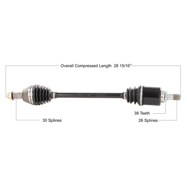 TrakMotive Complete Axle HONDA - 216751