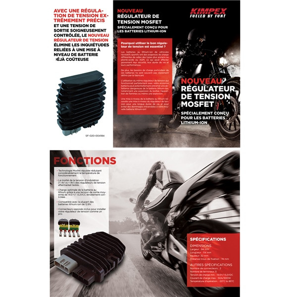 Kimpex HD Mosfet Voltage Regulator Rectifier Universal - 225637 - 225637