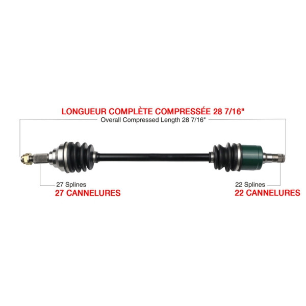 Kimpex Complete Axle Fits John Deere - 416293
