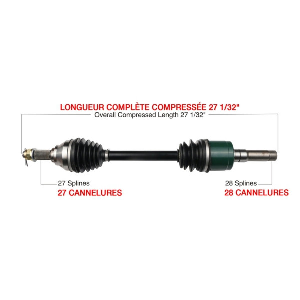 Kimpex Complete Axle Fits John Deere - 416295