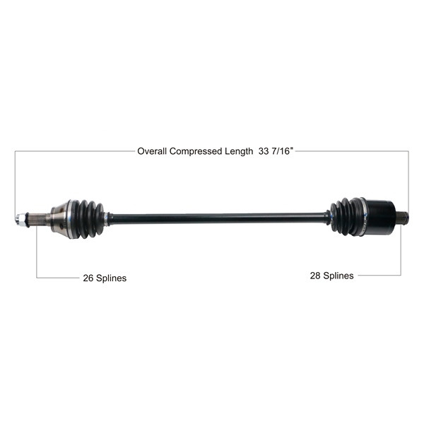 TrakMotive Complete Axle Fits Polaris - 216758