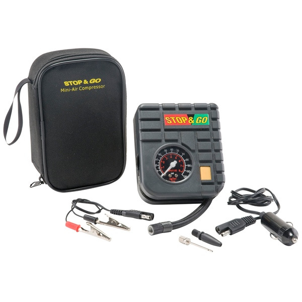 STOP & GO Mini-Air Compressor for Motorcycles, Scooters and ATV's - 172014