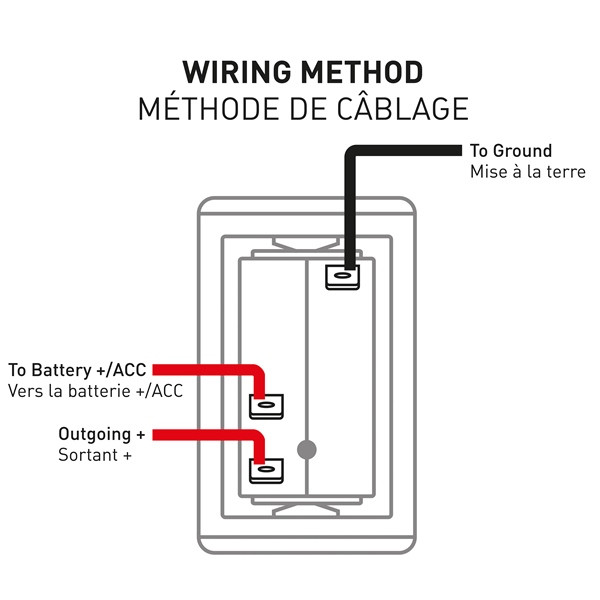 Kimpex Rocker Switch with LED light Rocker / SPST - 302418 - 302418