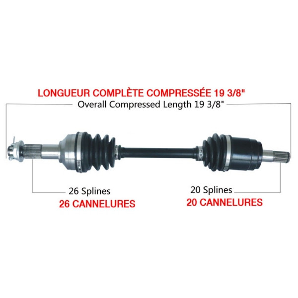 Kimpex Complete Axle Fits Honda - 416344