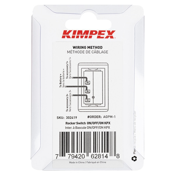 Kimpex Rocker Switch Rocker / SPDT - 302422 - 302422