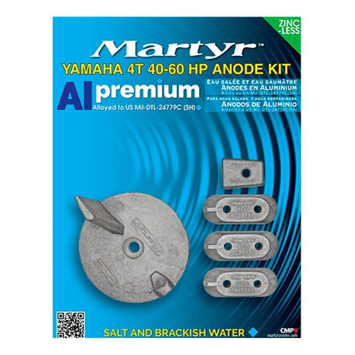 MARTYR Premium Aluminium Anodes Fits Yamaha - 734519