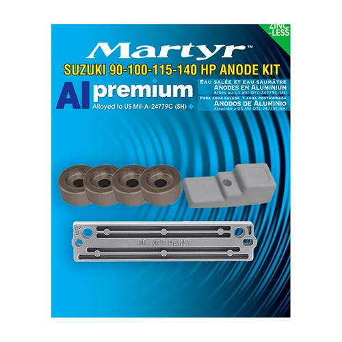 MARTYR Premium Aluminium Anodes Fits Suzuki - 734535
