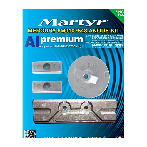 MARTYR Premium Aluminium Anodes Fits Mercury - 734539