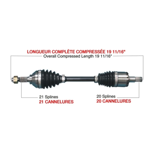 Kimpex HD Complete HD Axle KAWASAKI - 416496
