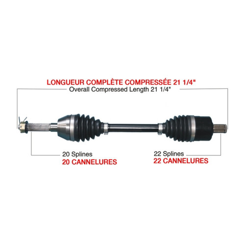Kimpex HD Complete HD Axle Fits Polaris - 416515