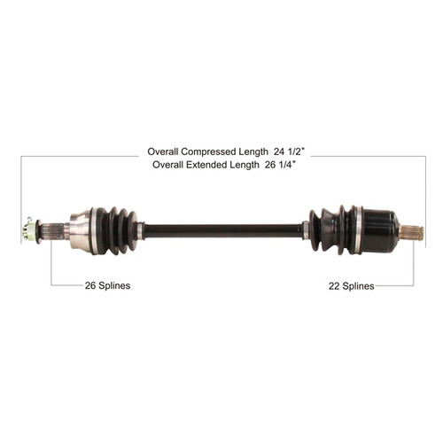 TrakMotive Complete Axle Fits Polaris - 216802