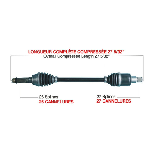 Kimpex HD Complete HD Axle Fits Polaris - 416517