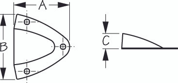 Sea Dog Midget Vent Stainless steel - 713920