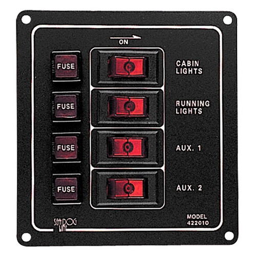 Sea Dog Vertical Switch Panel made in Aluminum - 707658
