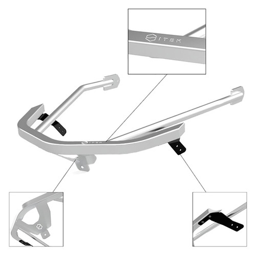 ITEK Polaris Front Bumper Aluminum - POLARIS - 335153