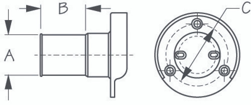 Sea Dog Hose Deck Fill with Splashguard - 710526