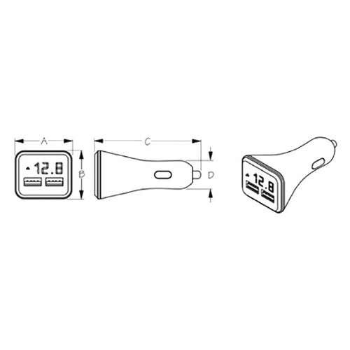 Sea Dog Double USB Power Plug - 712935