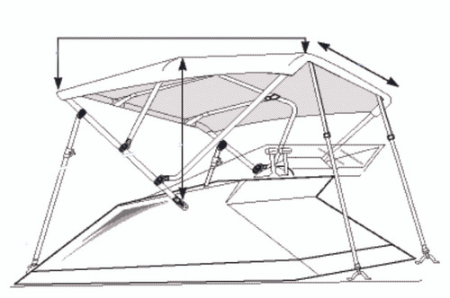 Taylor Made Boat Top Poles - 705513