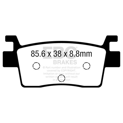 EBC  “R“ Long Life Sintered Brake Pad Sintered metal - 125513