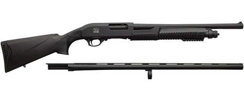 Charles Daly 301 Pump-Action, 12 Ga 3" 28" & 18.5" Barrels, Black