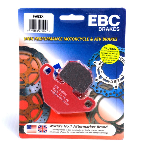 EBC  "X" Carbon Graphite Brake Pad Organic - Front Right, Front left, Rear left - 007389