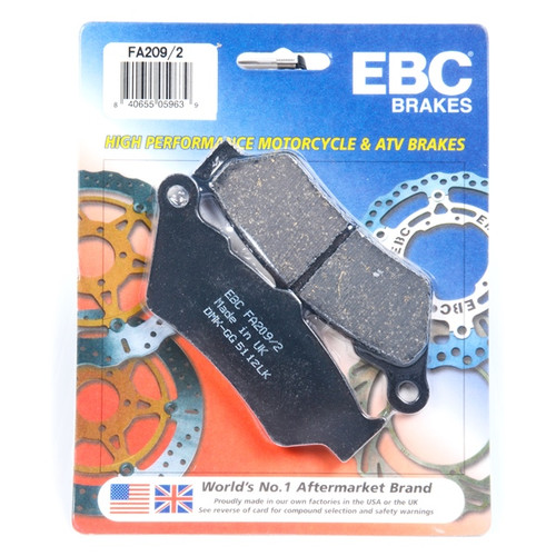 EBC  “X” Series Moto-X Sport & Enduro Brake Pad Sintered metal - Left, Front Right, Front left, Rear left, Rear Outer - 007432